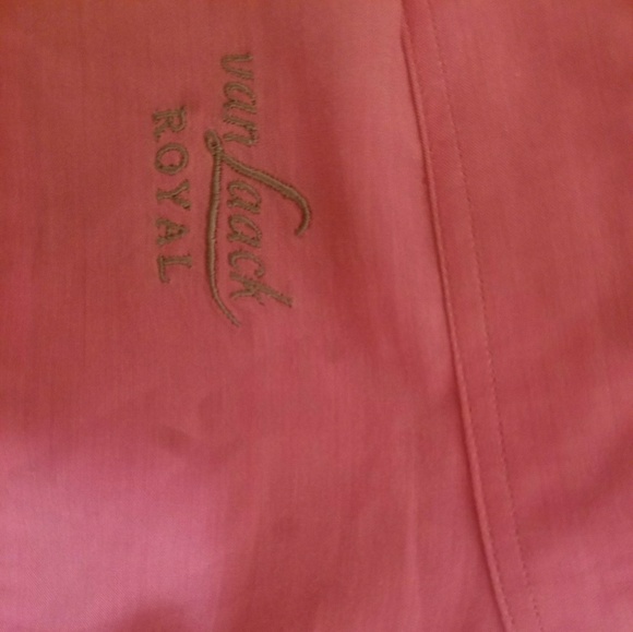 VAN LAACK ROYAL Vibrant Pink Solid Poplin Long Sle - Picture 7 of 8